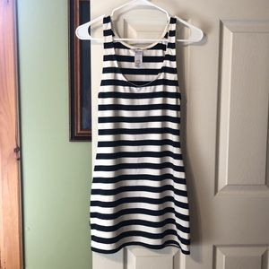 Juicy Couture Navy & White Striped Dress - Sz Medium